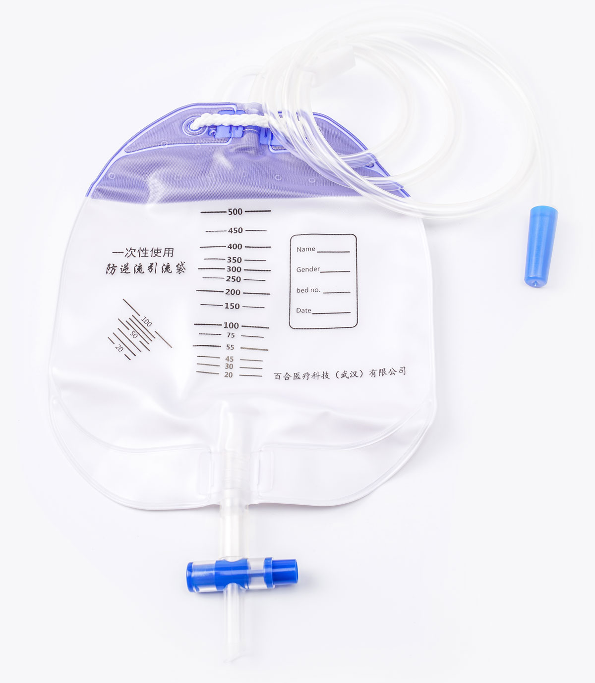 Disposable Anti Reflux Drainage Bag Baihe Medical Europe